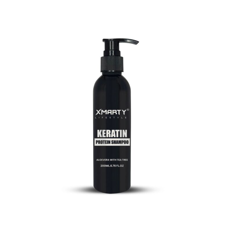 Keratin Protein Shampoo Aloe Vera With Tea Tree For Strengthen, Repair & Revitalize Your Hair - 200ml | Xmarty Shampoo